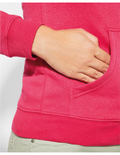 Sweat capuche zip femme personnalisable polycoton "MONTBLANC" | SIP19