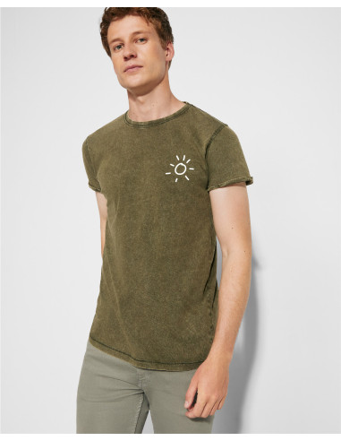 T-SHIRT PUBLICITAIRE DÉLAVÉ HOMME EN COTON 160G "HUSKY"