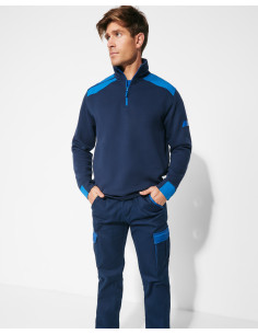 Sweat workwear 1/4 zip homme personnalisable 280G "MAVERICK" | SIP19