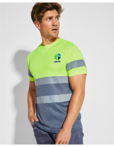 T-SHIRT PERSONNALISÉ HAUTE-VISIBILITÉ HOMME  130G "DELTA"