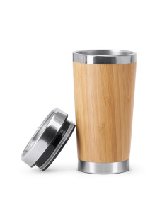Mug isotherme publicitaire en bambou de 500 ml "YABA" | SIP19