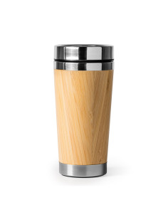 Mug isotherme publicitaire en bambou de 500 ml "YABA" | SIP19