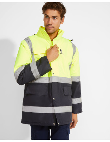 PARKA PERSONNALISÉE HOMME HAUTE VISIBILITÉ 365G "MERAK"