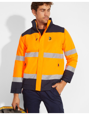 PARKA HOMME HAUTE VISIBILITÉ PERSONNALISABLE 400G "EPSYLON"