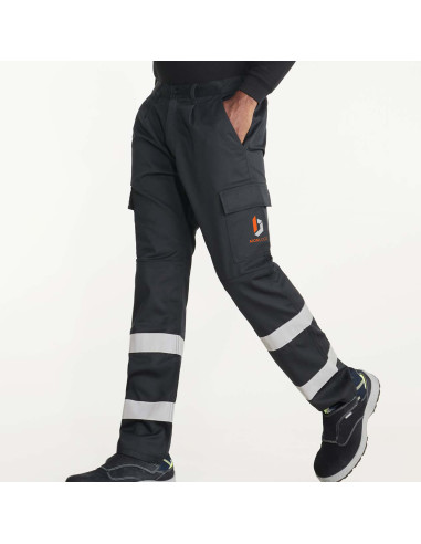 PANTALON DE VISIBILITÉ NOCTURNE PERSONNALISABLE HOMME 240G "DAILY HV"