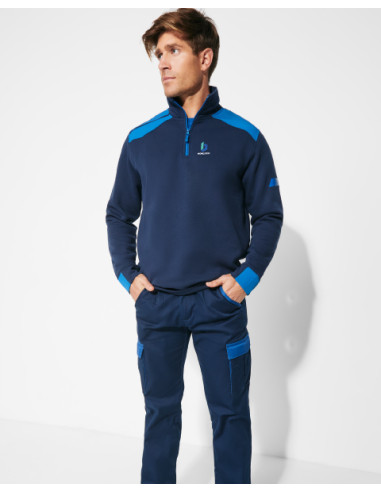 SWEAT WORKWEAR 1/4 DE ZIP HOMME PERSONNALISABLE 280G "MAVERICK"