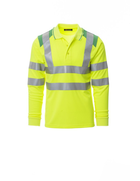 Polo personnalisé haute visibilité homme ML "GUARD+WINTER" | SIP19