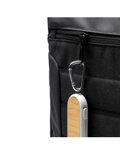 Porte-clés chargeur multicâble promotionnel en bambou | SIP19