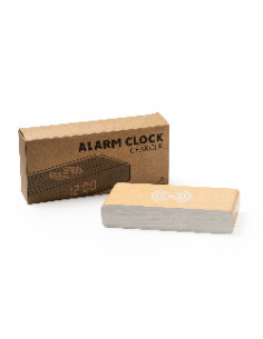 Horloge chargeur à induction personnalisable en bois  "ICARUS" | SIP19