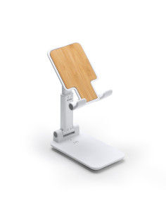 SUPPORT TÉLÉPHONE CHARGEUR PERSONNALISABLE EN BAMBOU "ZICUM" | SIP19