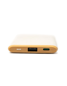 Powerbank personnalisé en bambou et fibre de blé "KASIM" | SIP19