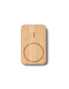 Powerbank induction personnalisé en bambou 5000 mah "BRENER" | SIP19