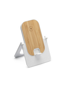 Support chargeur induction promotionnel en bambou "ALOK" | SIP19