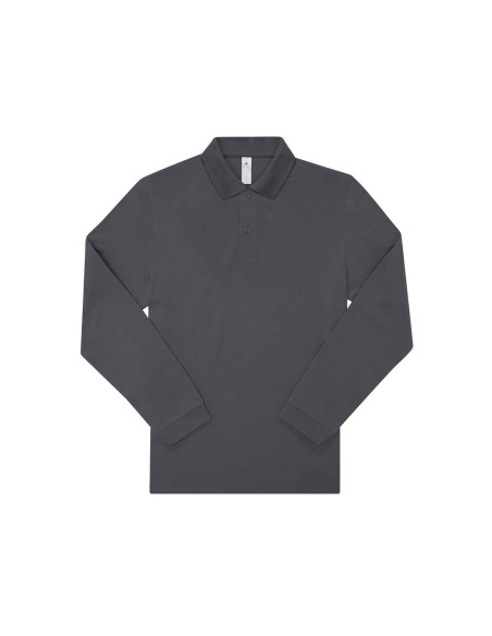 Polo homme manches longues personnalisé en coton 210g "LEZEY" | SIP19