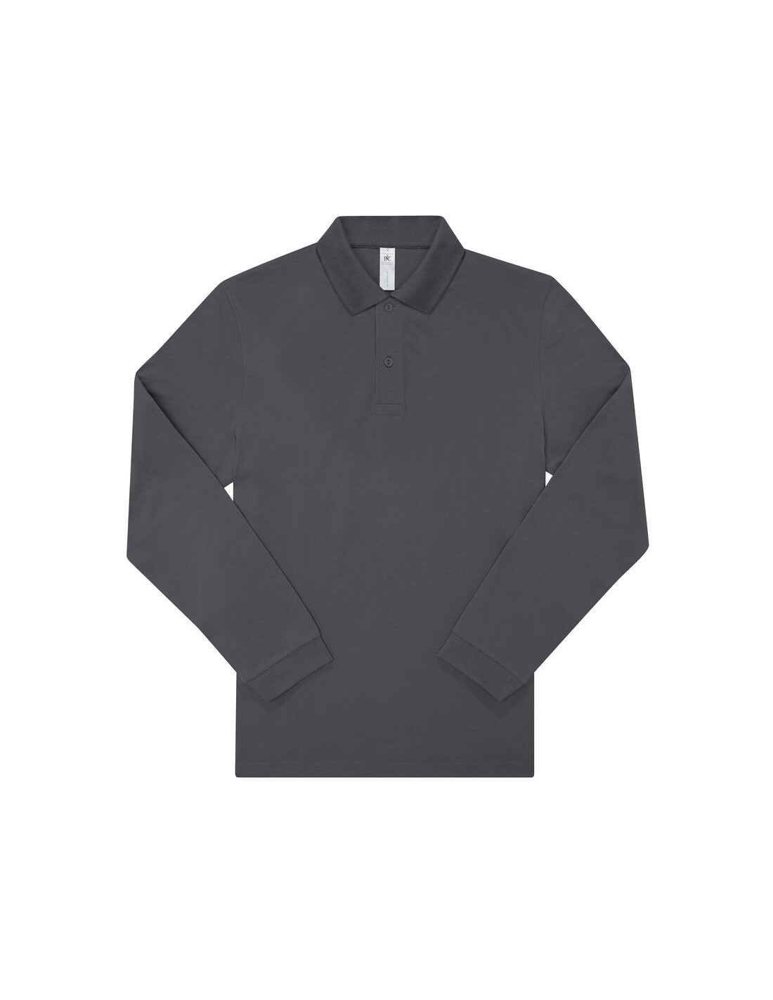 Polo homme manches longues personnalisé en coton 210g "LEZEY" | SIP19