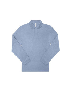 Polo homme manches longues personnalisé en coton 210g "LEZEY" | SIP19