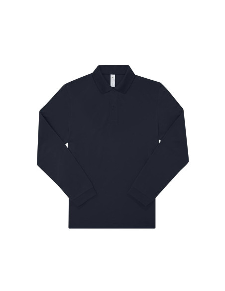 Polo homme manches longues personnalisé en coton 210g "LEZEY" | SIP19