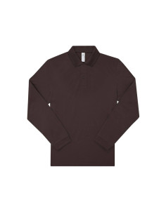 Polo homme manches longues personnalisé en coton 210g "LEZEY" | SIP19