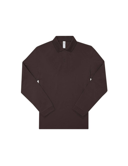 Polo homme manches longues personnalisé en coton 210g "LEZEY" | SIP19