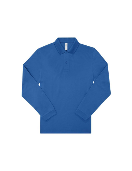 Polo homme manches longues personnalisé en coton 210g "LEZEY" | SIP19