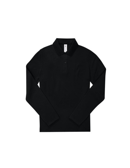 Polo femme manches longues personnalisé en coton 180g "GANNA" | SIP19