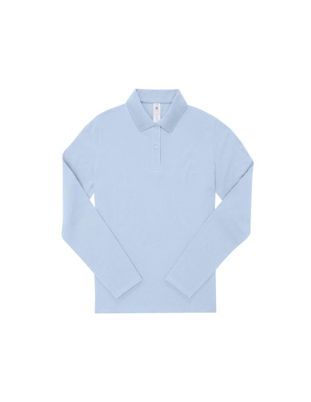Polo femme manches longues personnalisé en coton 180g "GANNA" | SIP19