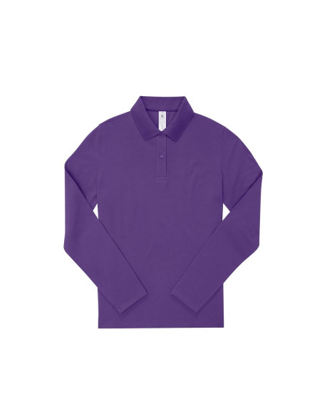 Polo femme manches longues personnalisé en coton 180g "GANNA" | SIP19
