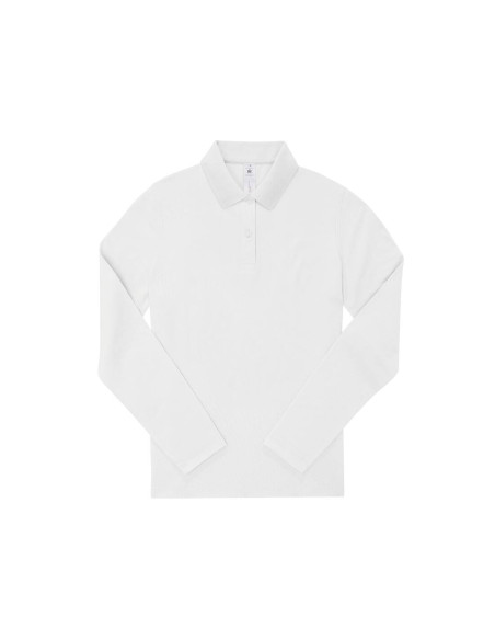 Polo femme manches longues personnalisé en coton 180g "GANNA" | SIP19