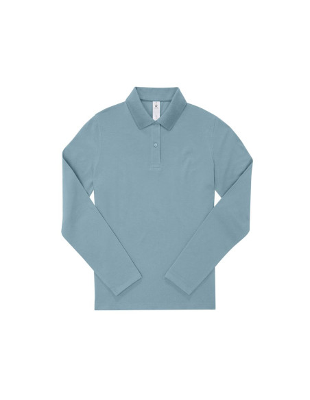 Polo femme manches longues personnalisé en coton 210g "LEZEY" | SIP19