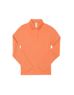 Polo femme manches longues personnalisé en coton 210g "LEZEY" | SIP19