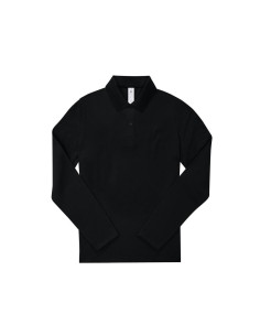 Polo femme manches longues personnalisé en coton 210g "LEZEY" | SIP19