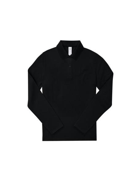 Polo femme manches longues personnalisé en coton 210g "LEZEY" | SIP19