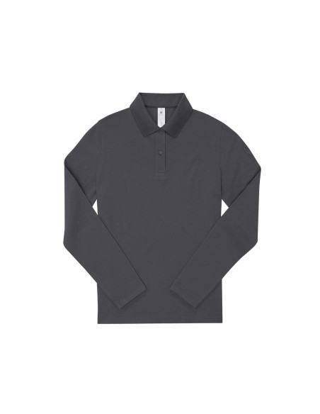 Polo femme manches longues personnalisé en coton 210g "LEZEY" | SIP19