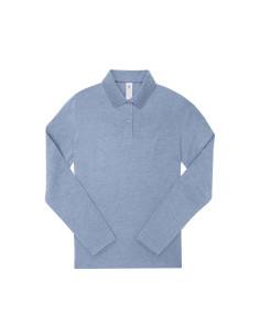 Polo femme manches longues personnalisé en coton 210g "LEZEY" | SIP19