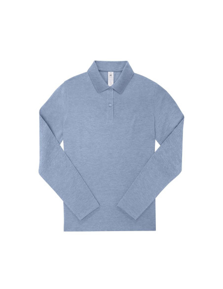 Polo femme manches longues personnalisé en coton 210g "LEZEY" | SIP19
