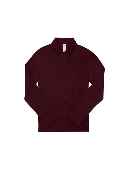 Polo femme manches longues personnalisé en coton 210g "LEZEY" | SIP19