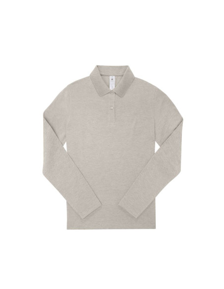 Polo femme manches longues personnalisé en coton 210g "LEZEY" | SIP19