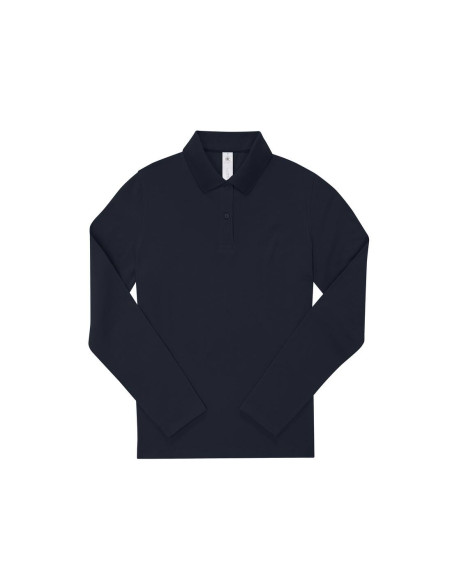 Polo femme manches longues personnalisé en coton 210g "LEZEY" | SIP19