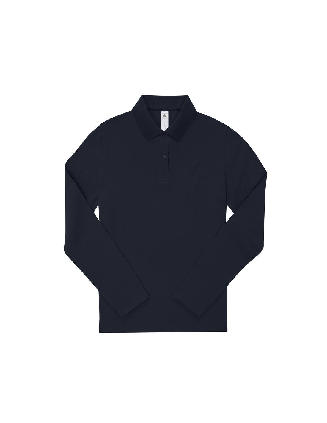 Polo femme manches longues personnalisé en coton 210g "LEZEY" | SIP19