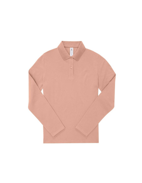 Polo femme manches longues personnalisé en coton 210g "LEZEY" | SIP19