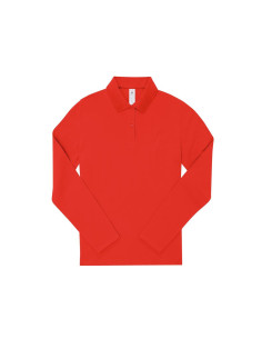 Polo femme manches longues personnalisé en coton 210g "LEZEY" | SIP19
