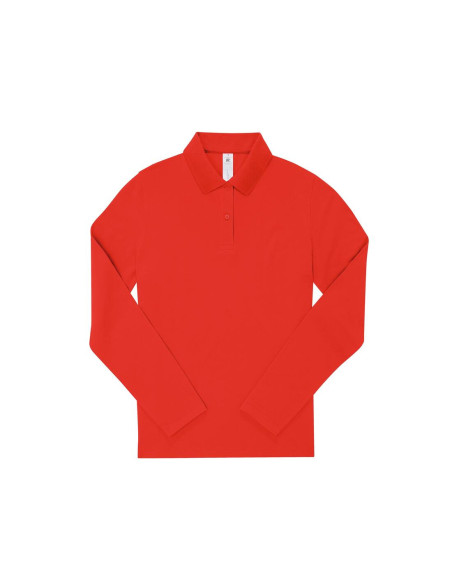 Polo femme manches longues personnalisé en coton 210g "LEZEY" | SIP19