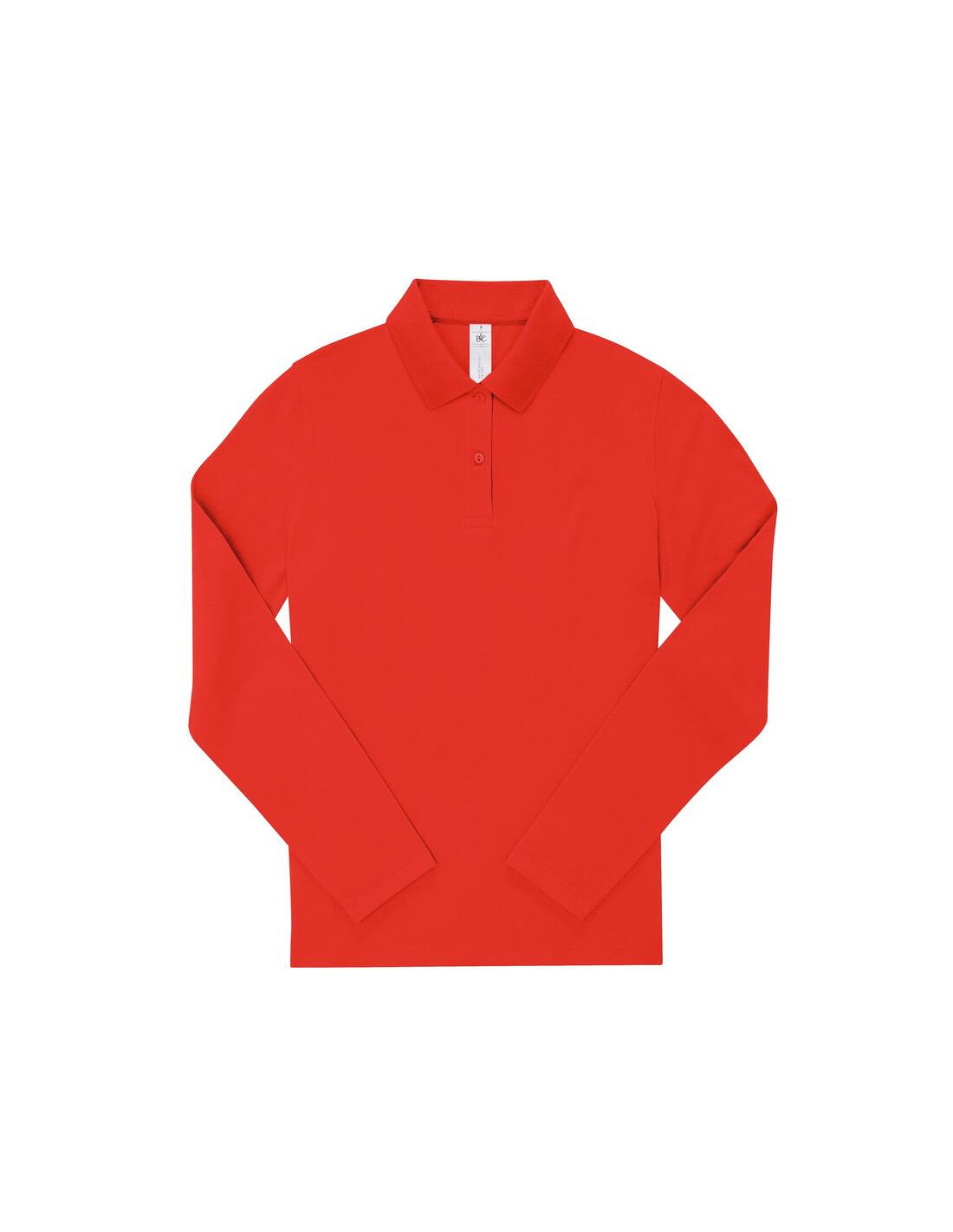 Polo femme manches longues personnalisé en coton 210g "LEZEY" | SIP19