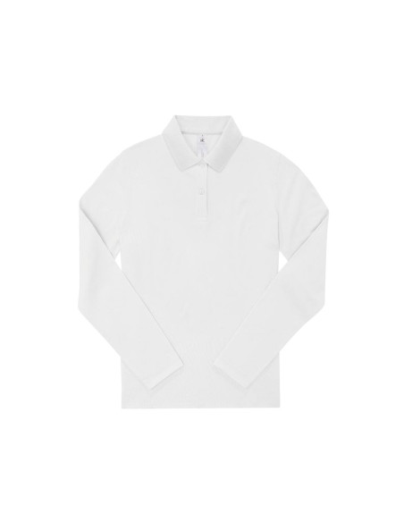 Polo femme manches longues personnalisé en coton 210g "LEZEY" | SIP19