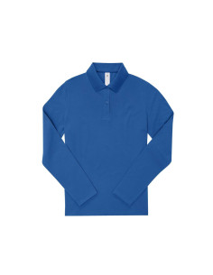Polo femme manches longues personnalisé en coton 210g "LEZEY" | SIP19