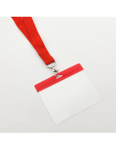 Porte badge perforé en PVC imprimable "BASH" | SIP19