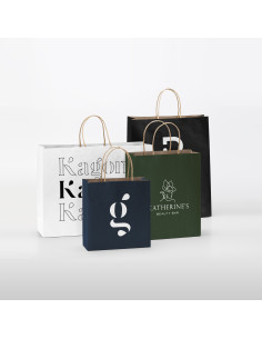 Sac papier kraft personnalisable "ROBLE" 32x40x12 cm | SIP19