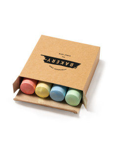 Set de craies XL personnalisable avec boîte recyclée "YAMBI" | SIP19