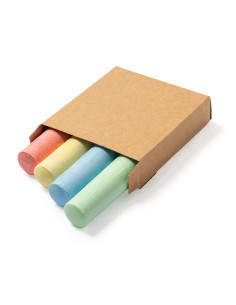 Set de craies XL personnalisable avec boîte recyclée "YAMBI" | SIP19