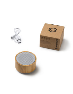 Enceinte bluetooth personnalisée en bambou 3W "HARDWELL" | SIP19